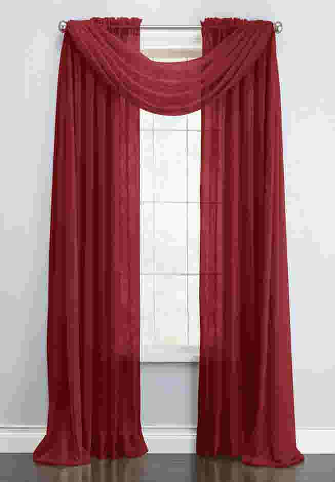 BH Studio Sheer Voile Scarf Valance image number 0