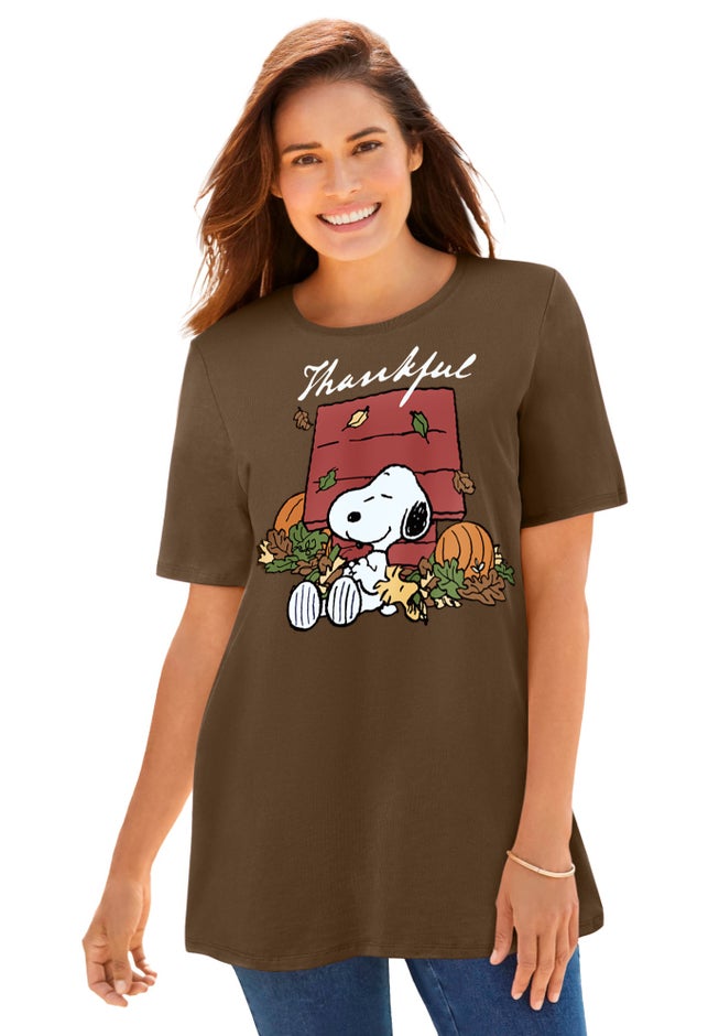 Peanuts Snoopy Thankful Tee image number 0