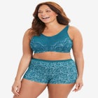 Comfort Choice&reg; Zip-Front Lace Lounge Bra image number null