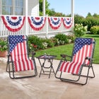 3-Pc. Americana Zero Gravity Chair and Table Set image number null