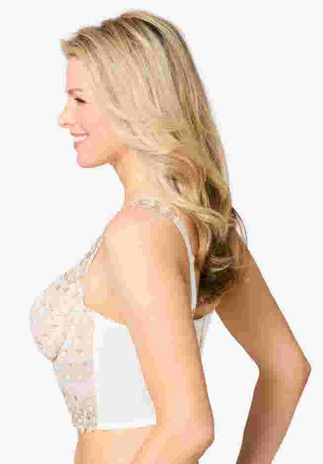 Amoureuse® Longline Embroidered Bra image number 2