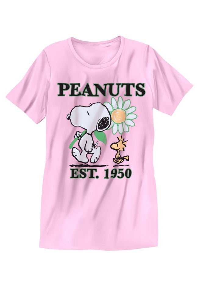 Light Pink Snoopy Crewneck Tee image number 1