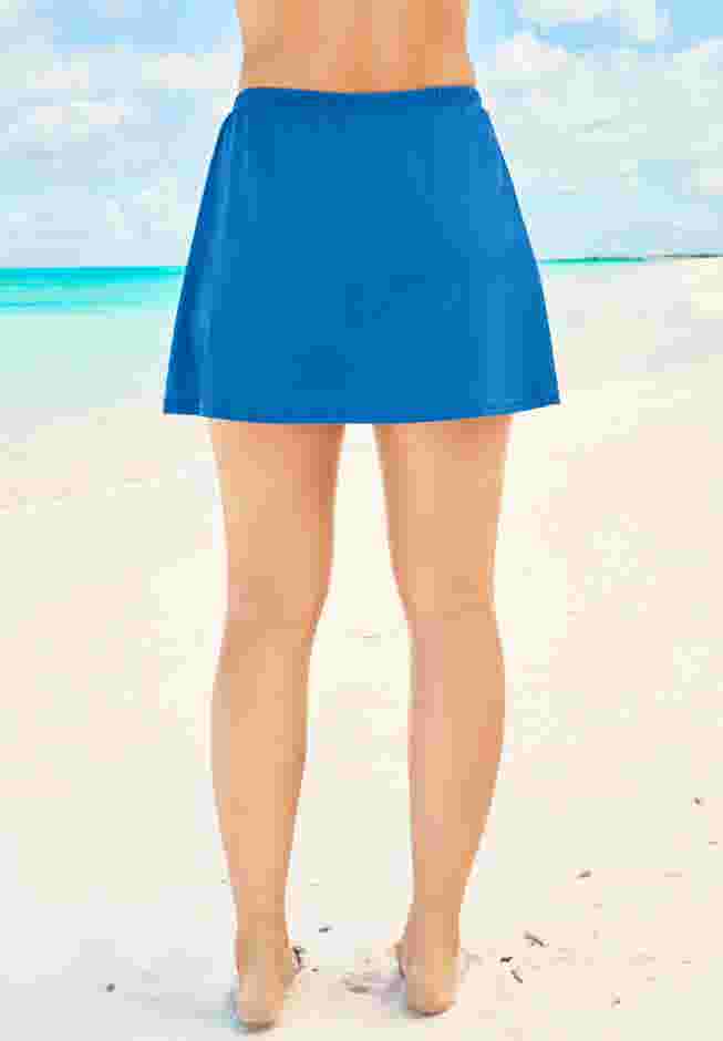 A-Line Swim Skirt with Built-In Tummy Control Brief image number 1