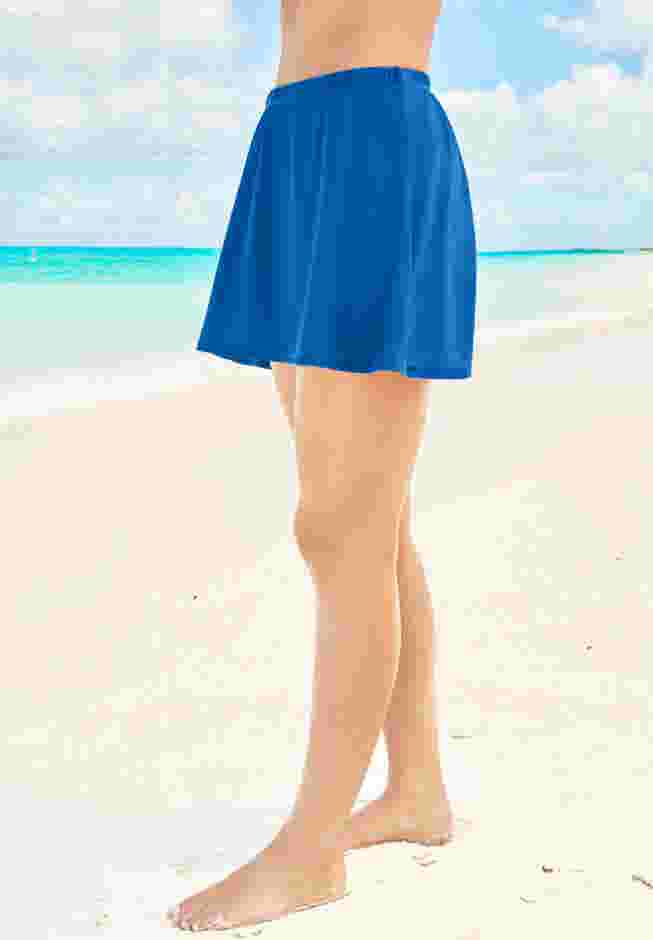 A-Line Swim Skirt with Built-In Tummy Control Brief image number 2