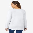 Perfect Long-Sleeve V-Neck Tee image number null