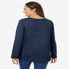 Perfect Long-Sleeve V-Neck Tee image number 1