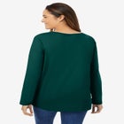 Perfect Long-Sleeve V-Neck Tee image number null