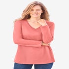 Perfect Long-Sleeve V-Neck Tee image number 0