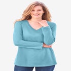 Perfect Long-Sleeve V-Neck Tee image number 0