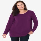 Perfect Long-Sleeve V-Neck Tee image number 0