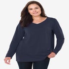 Perfect Long-Sleeve V-Neck Tee image number 0