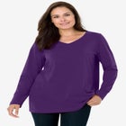 Perfect Long-Sleeve V-Neck Tee image number 0