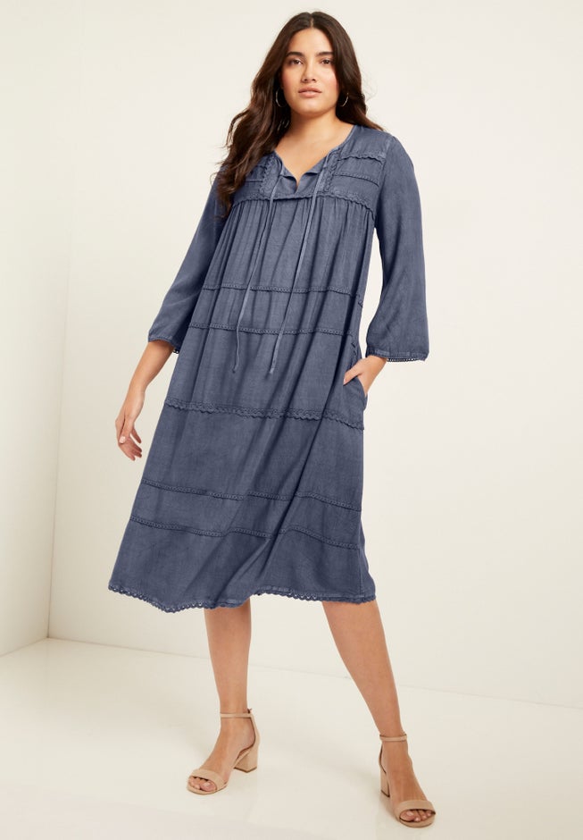 roamans casual dresses Dress Casual Maxi By Roamans In Coral, Size:3