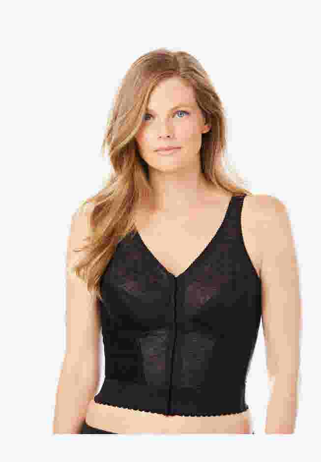 Front-Close Lace Wireless Posture Bra  5107565 image number 0