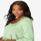 Squareneck Pointelle Top image number null