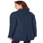 Plus Size Wool Blend A-Line Peacoat image number null
