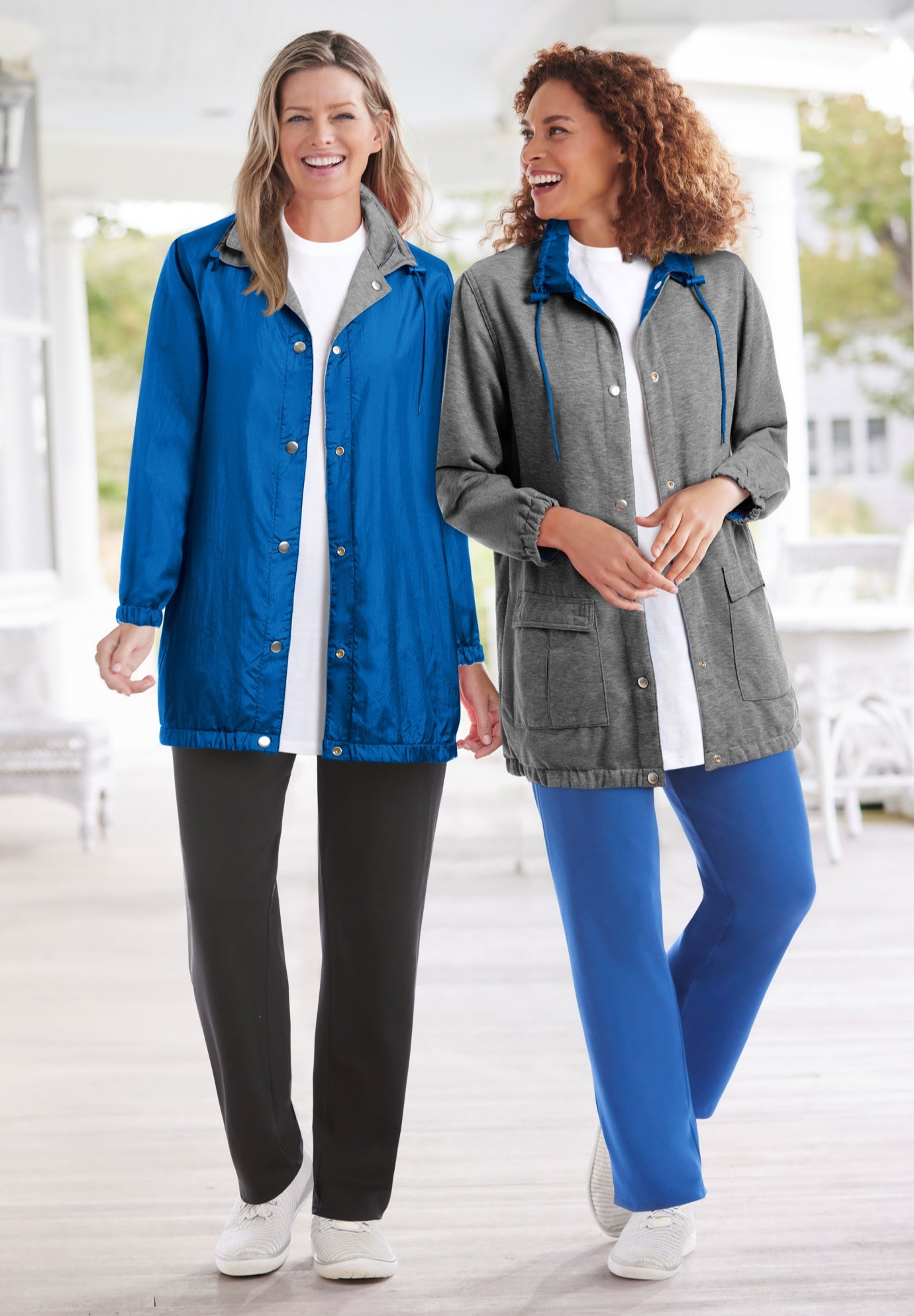 Fleece Nylon Reversible Jacket image number 8