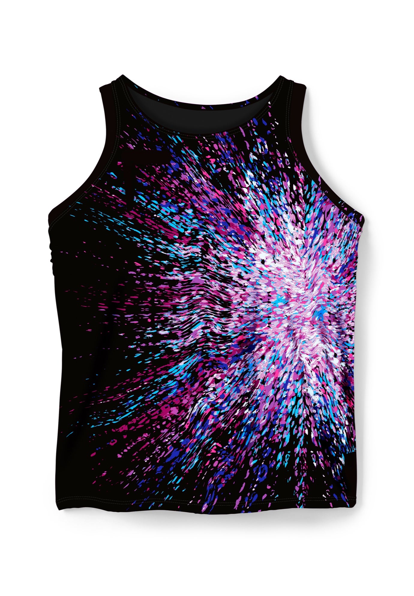 Longer-Length Racerback Tankini Top image number 3