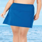 High-Waisted Swim Skirt with Built-In Tummy Control Brief image number null