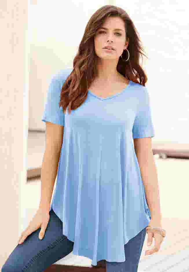Ultra Drape V Neck Swing Tunic image number 0