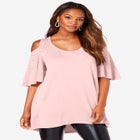 Cold Shoulder Ultra Drape Tunic image number null