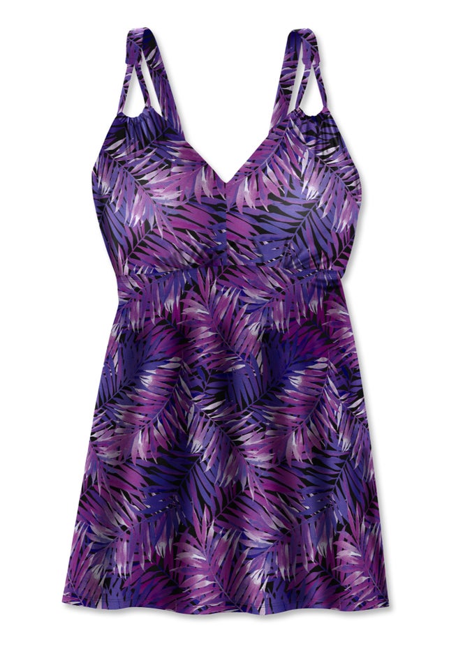 Loop Strap Two-Piece Swim Dress image number 4