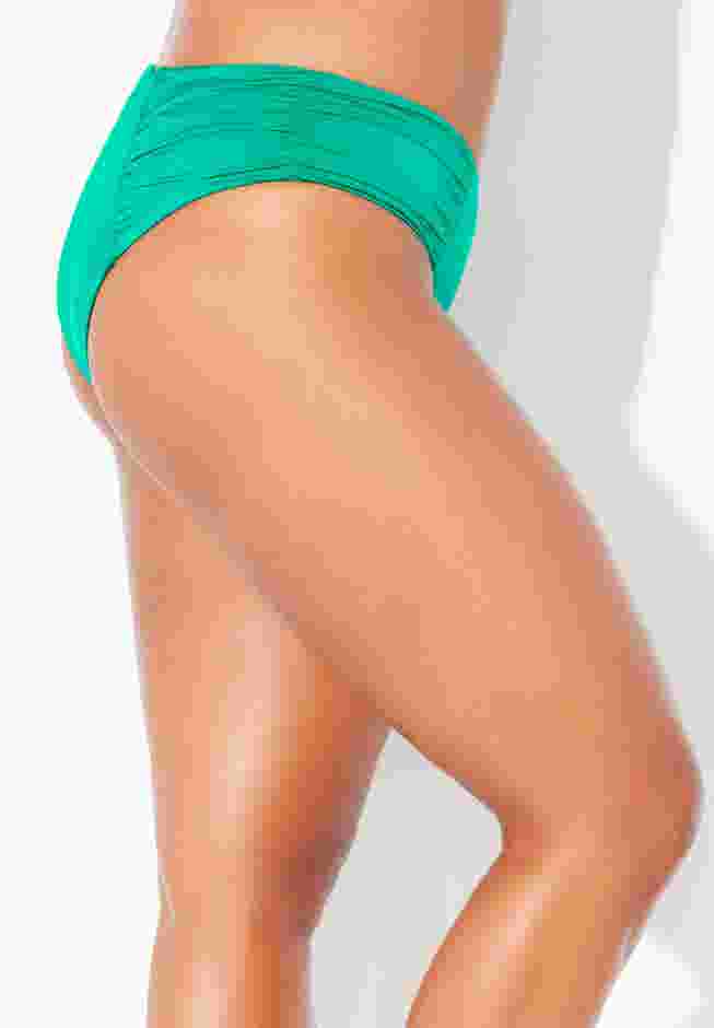 Shimmer Side Ruched Swim Brief image number 3