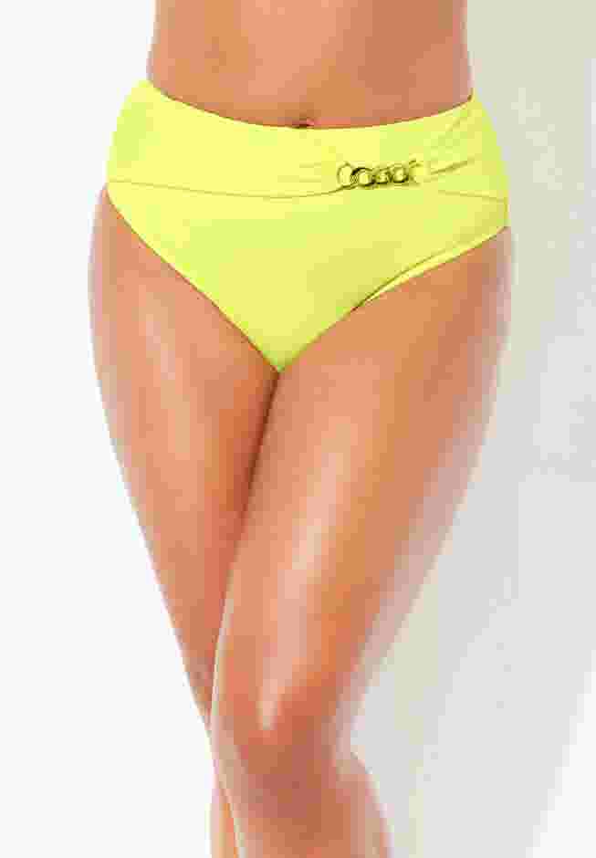 High Waist Chain Accent Swim Brief image number 0