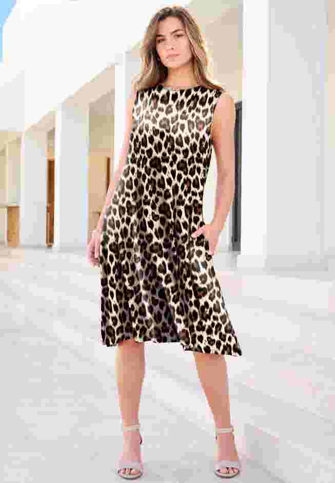 Two-Pocket Swing Tank Dress image number 1