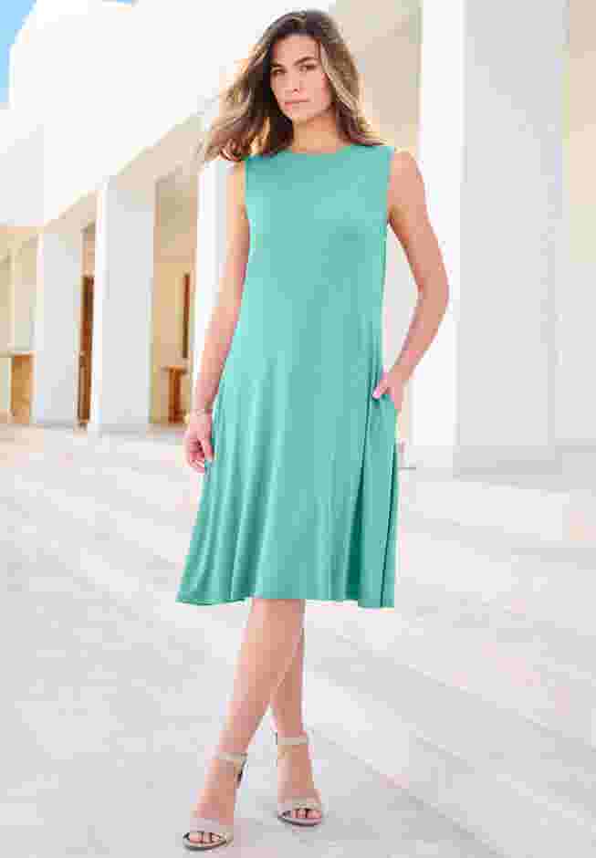 Two-Pocket Swing Tank Dress image number 0