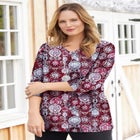 Suprema&reg; 3/4 Sleeve V-Neck Tee image number 0