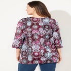 Suprema&reg; 3/4 Sleeve V-Neck Tee image number 3