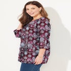 Suprema&reg; 3/4 Sleeve V-Neck Tee image number 4