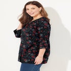 Suprema&reg; 3/4 Sleeve V-Neck Tee image number 2
