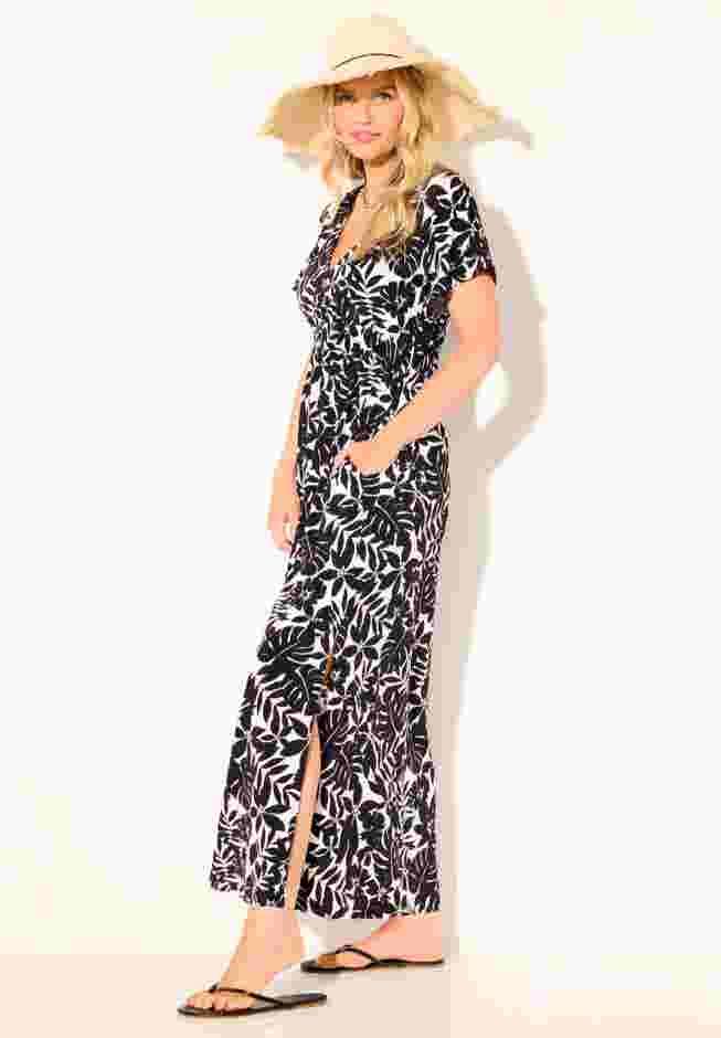 Pack & Go Wrinkle-Resistant Maxi Cover Up Dress image number 2