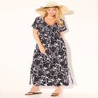 Pack & Go Wrinkle-Resistant Maxi Cover Up Dress image number null
