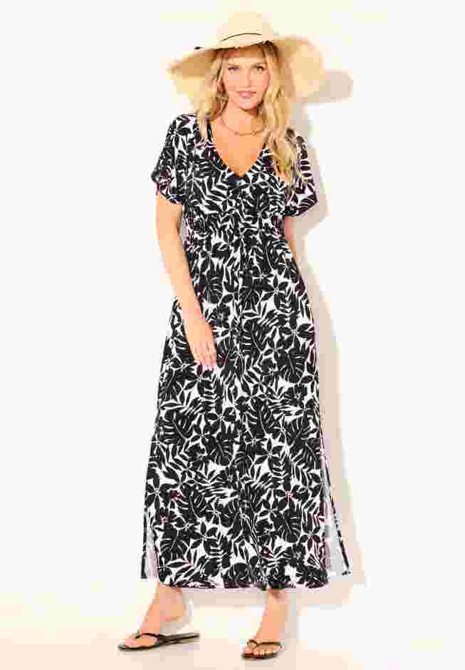 Pack & Go Wrinkle-Resistant Maxi Cover Up Dress image number 0