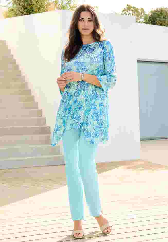 Handkerchief Hem Sequin Tunic image number 4