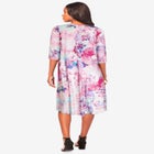 Printed V-Neck Dress image number null