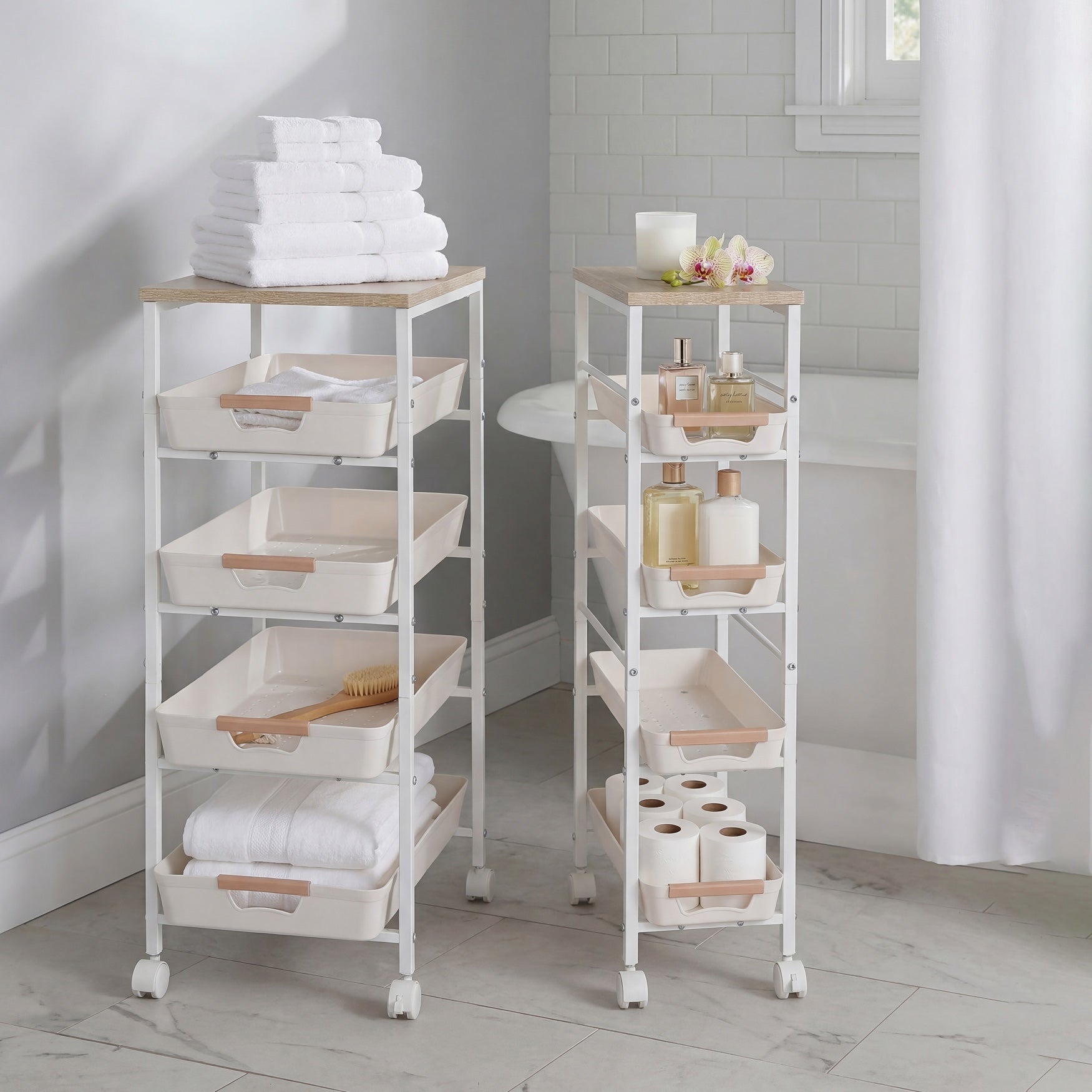 4-Tier Wide Kitchen Cart image number 1