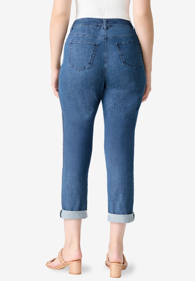 Plus Size Classic Stretch Boyfriend Jean image number 1