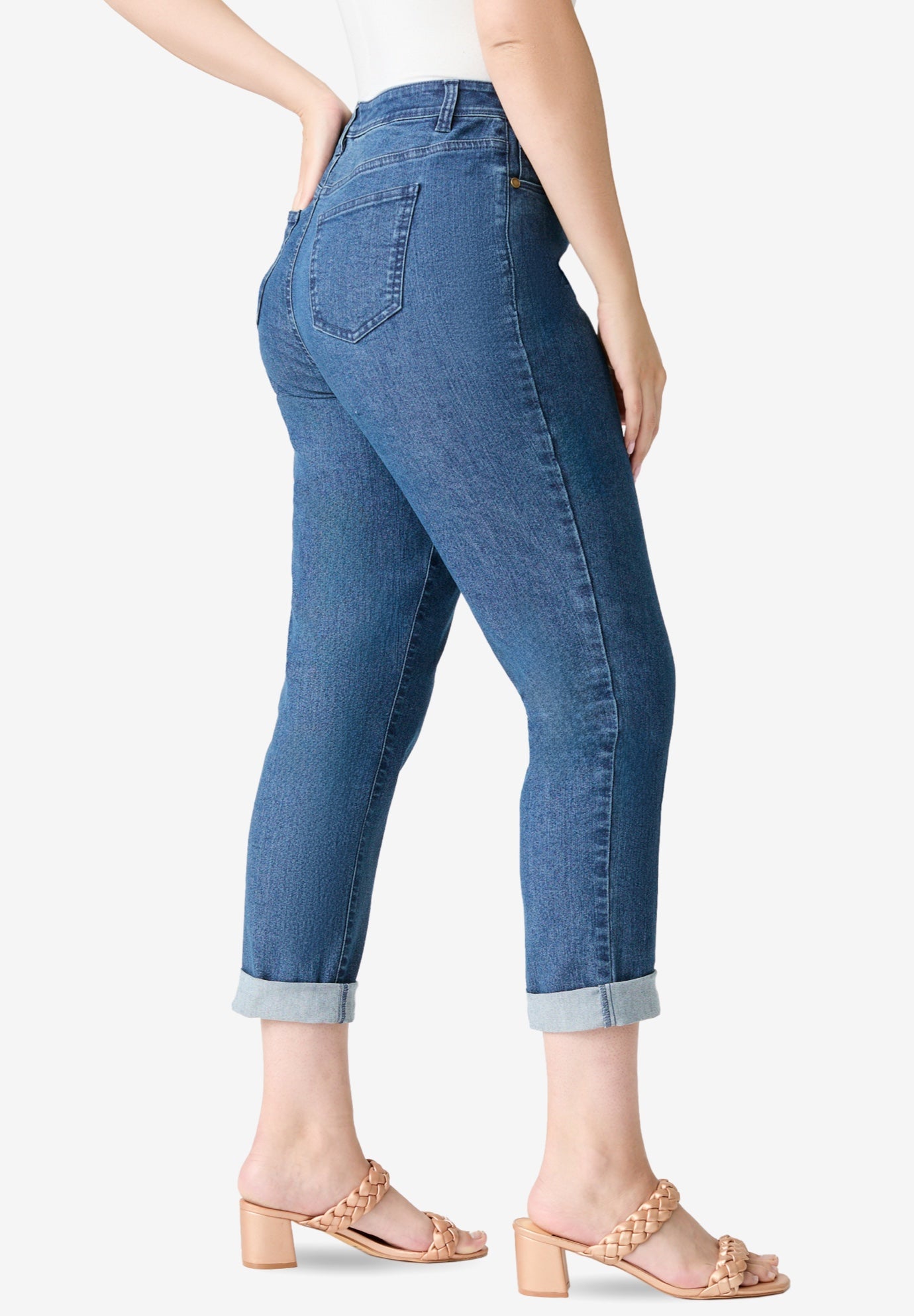 Plus Size Classic Stretch Boyfriend Jean image number 2