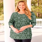 Easy Fit 3/4-Sleeve Scoopneck Tunic image number null