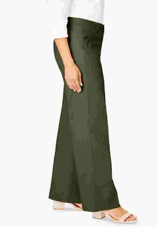 Stretch Cotton Chino Wide-Leg Trouser image number 2