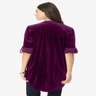 Pintuck Velour Tunic image number null