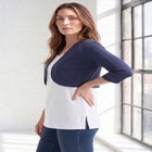 Bolero Cardigan with Three Quarter Sleeves image number null