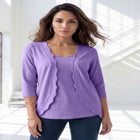 Scalloped Cardigan and Tank Set image number 0