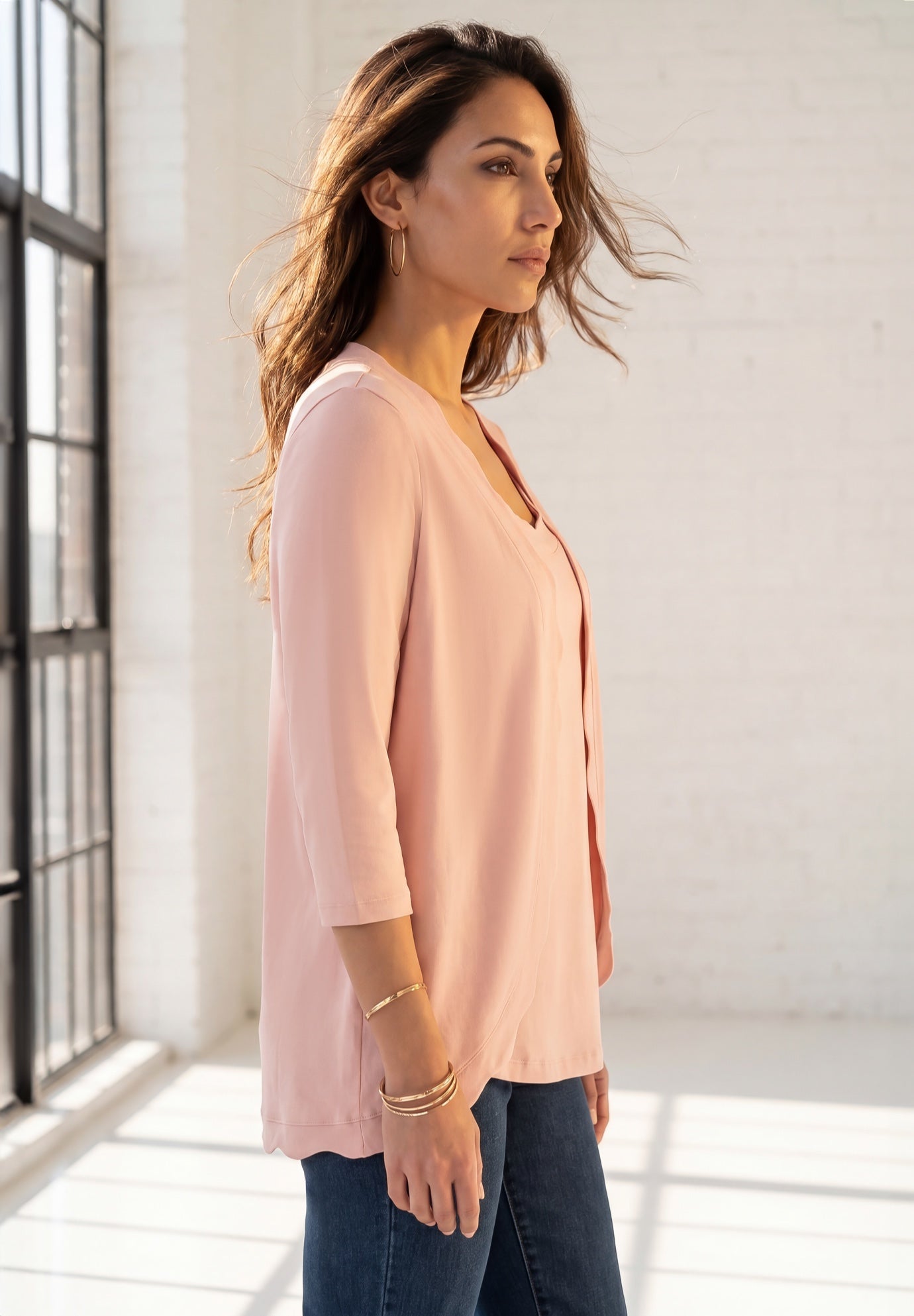 Scalloped Cardigan and Tank Set image number 1