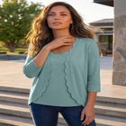 Scalloped Cardigan and Tank Set image number null