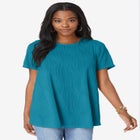 Textured Knit Swing Tee image number null